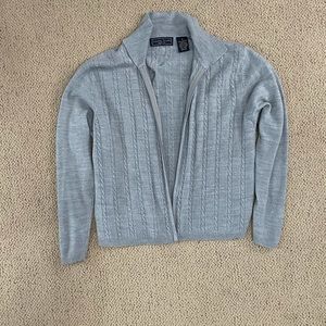 Gray sweater with zipper